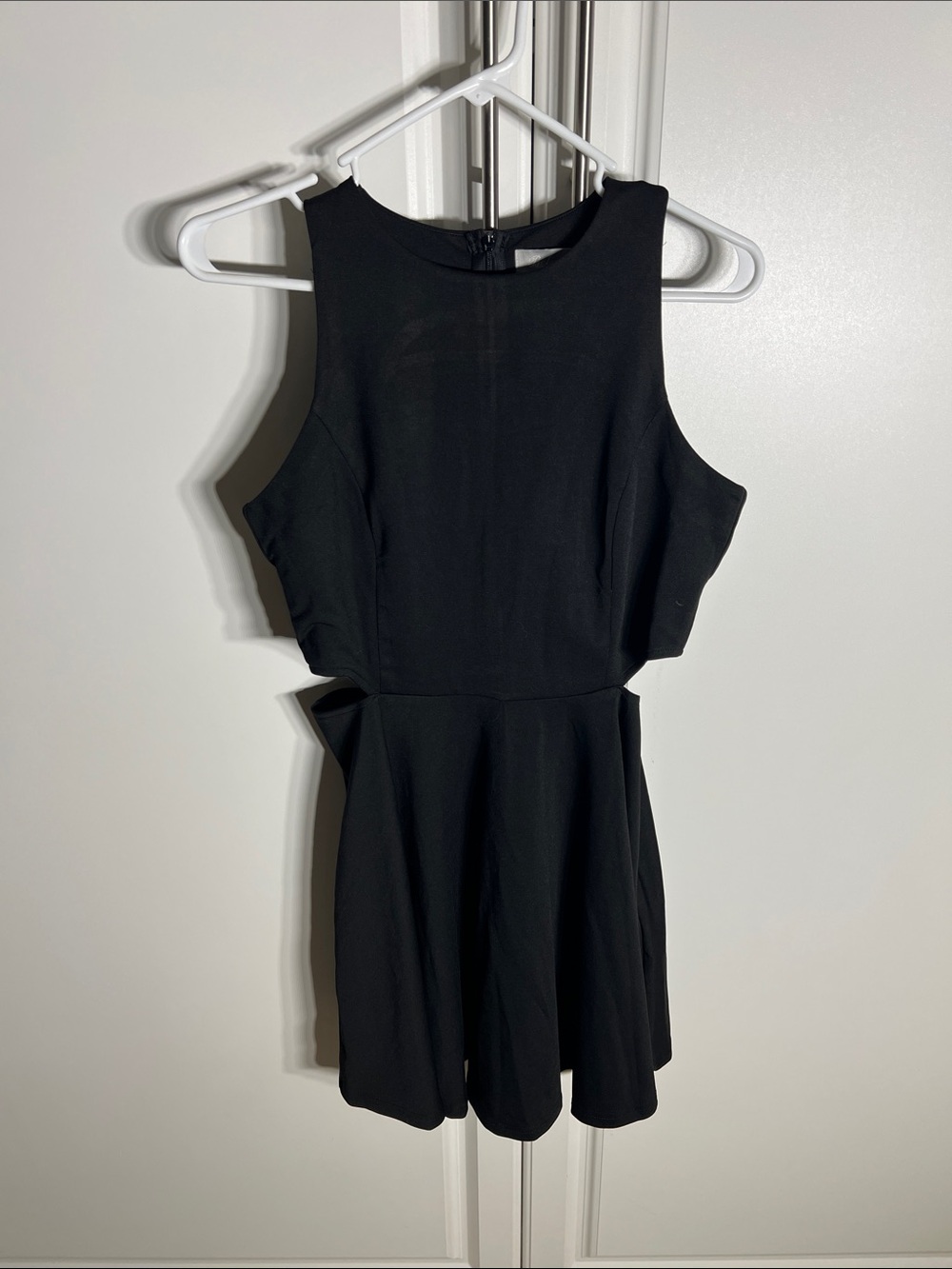 Classic Black Sleeveless Skater Dress